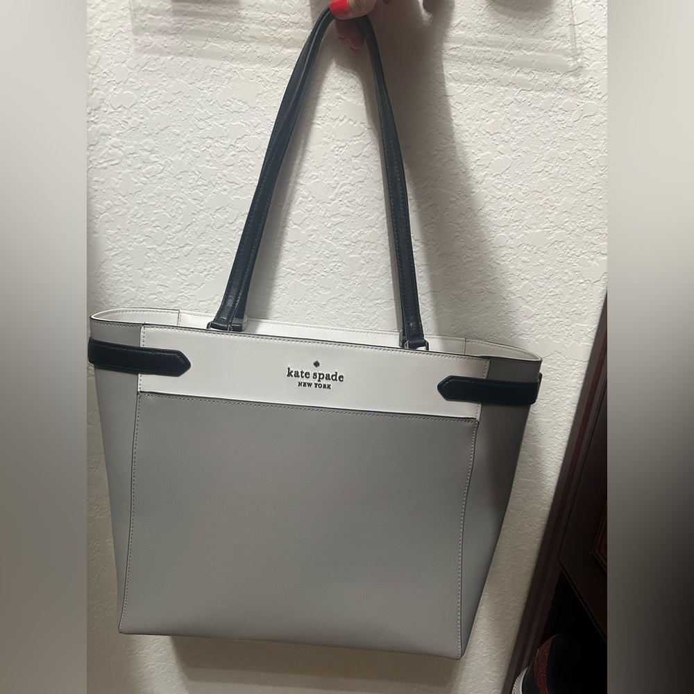 Kate Spade Staci colorblock laptop tote - Nimbus Grey Multi